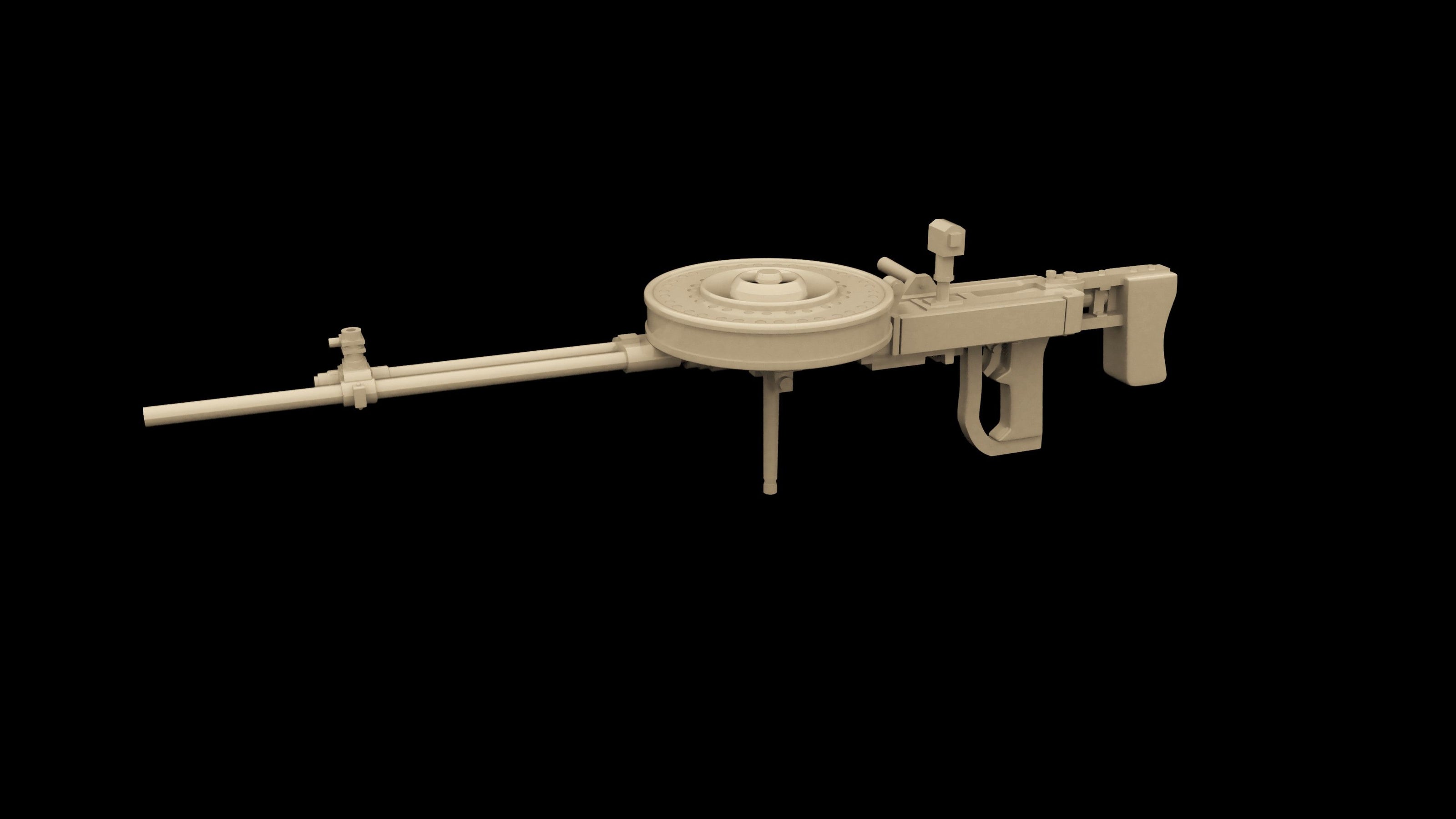 Te-4 Japanese Machine Gun Scale 1:48 Metallic Details MDR48287