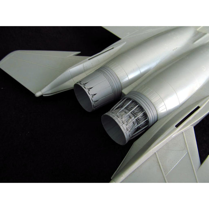 McDonnell-Douglas F-15 Strike Eagle, Jet Nozzles (with external flaps) (Resin, Photoetch) Scale 1:48 (Recommended for kit: Revell, Great Wall Hobby) Metallic Details MDR4828 - For Aircraft Model Kit