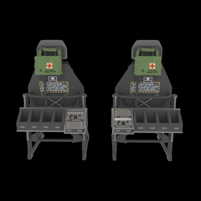 Pilot seats for UH-60, SH-60, MH-60 early Scale 1:48 Metallic Details MDR48290