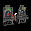 Pilot seats for UH-60, SH-60, MH-60 late Scale 1:48 Metallic Details MDR48292