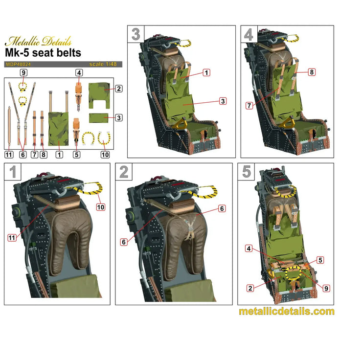 Martin-Baker Mk.5 Ejection seat Scale 1:48 Metallic Details MDR48294