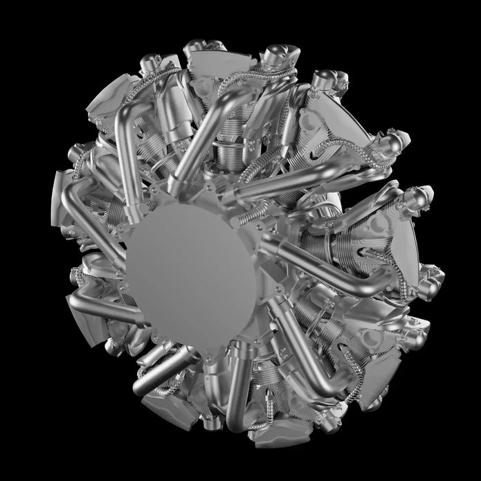 BMW Bramo Fafnir 323 Engine Scale 1:48 Metallic Details MDR48295