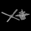 Sikorsky UH-60 Main and Tail rotors Scale 1:48 Metallic Details MDR48299