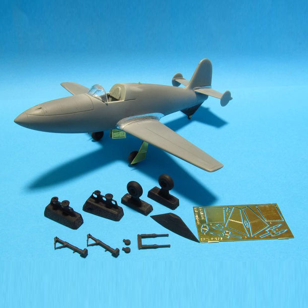 Bereznyak-Isayev BI-1/BI-6. Tail Support, detailing main Landing Gears and Tail Support, Landing Gear flaps, Antenna (for MikroMir) Scale 1:48 Metallic Details MDR4829