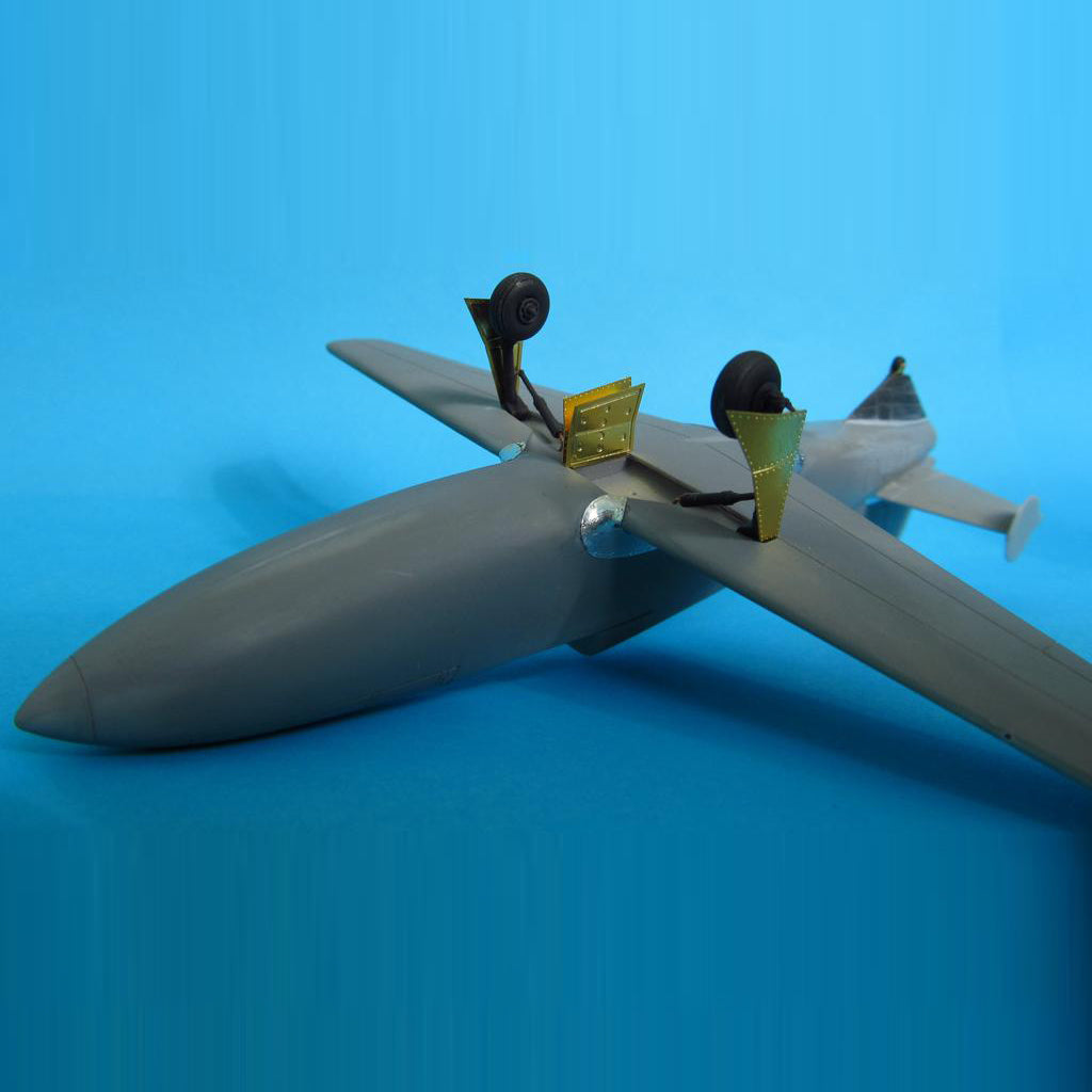 Bereznyak-Isayev BI-1/BI-6. Tail Support, detailing main Landing Gears and Tail Support, Landing Gear flaps, Antenna (for MikroMir) Scale 1:48 Metallic Details MDR4829