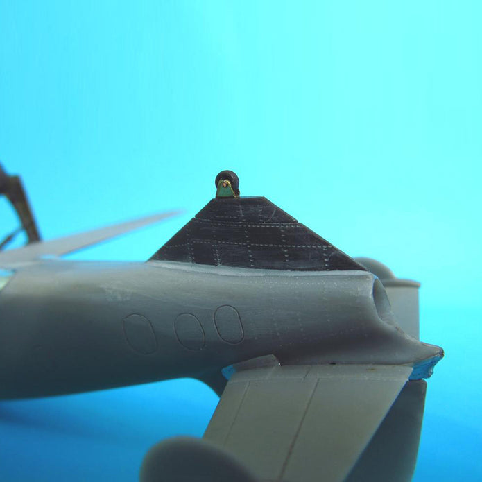 Bereznyak-Isayev BI-1/BI-6. Tail Support, detailing main Landing Gears and Tail Support, Landing Gear flaps, Antenna (for MikroMir) Scale 1:48 Metallic Details MDR4829