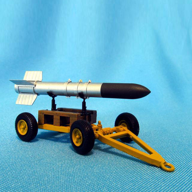 Tiny Tim Rocket with trailer Scale 1:48 Metallic Details MDR4832