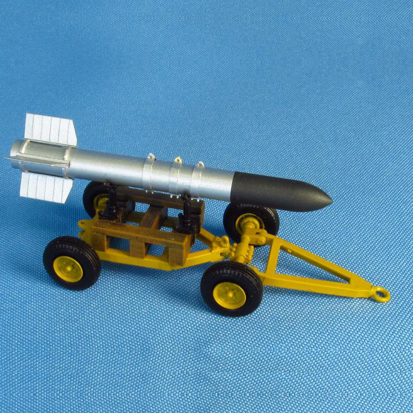 Tiny Tim Rocket with trailer Scale 1:48 Metallic Details MDR4832