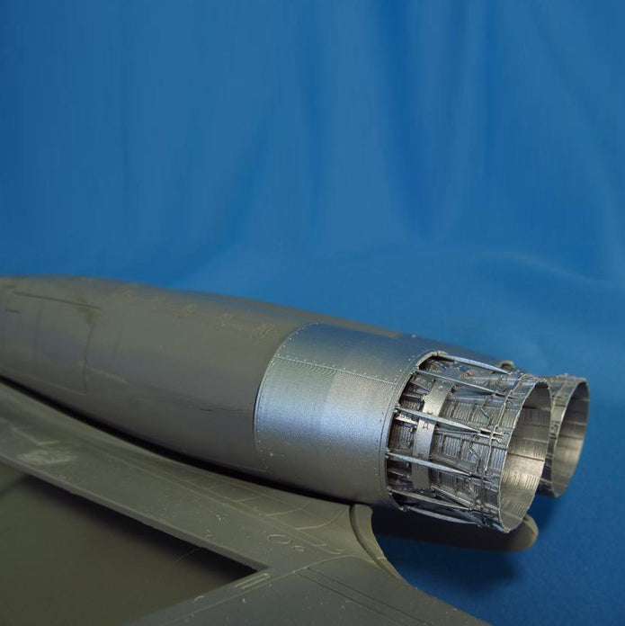 Rockwell B-1B Lancer, Jet Nozzels Detailing set (Resin) Scale 1:48 (Recommended for kit: Revell) Metallic Details MDR4835 - For Aircraft Model Kit