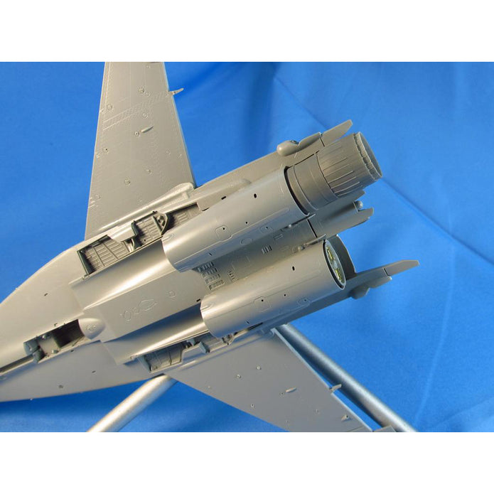 MiG-29, Jet Nozzles (opened) Detailing set (Resin, Photoetch) Scale 1:48 (Recommended for kit: Great Wall Hobby) Metallic Details MDR4837 - For Models Aircraft Kits