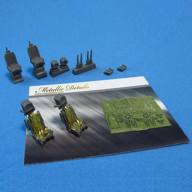 Ejection Seat K-36D-3,5 Detailing set 2 pcs (Resin, Photoetch) Scale 1:48 Metallic Details MDR4838 - For Aircraft Kit Model