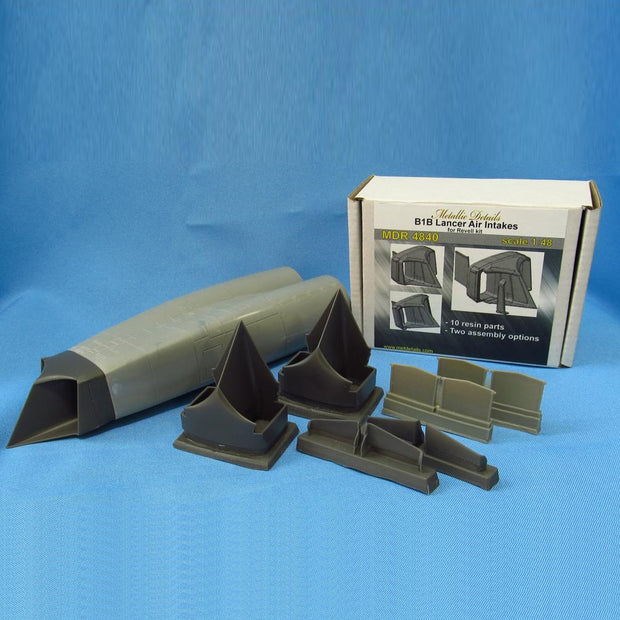 Rockwell B-1B Lancer, Air Intakes Exterior Details (Resin) Scale 1:48 (Recommended for kit: Revell) Metallic Details MDR4840 - For Aircraft Models Kits