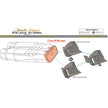 Rockwell B-1B Lancer, Air Intakes Exterior Details (Resin) Scale 1:48 (Recommended for kit: Revell) Metallic Details MDR4840 - For Aircraft Models Kits