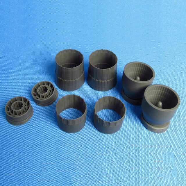 Su-34, Jet Nozzles Detailing set (Resin) Scale 1:48 (Recommended for kit: Kitty Hawk) Metallic Details MDR4844 - For Model Kit Aircraft