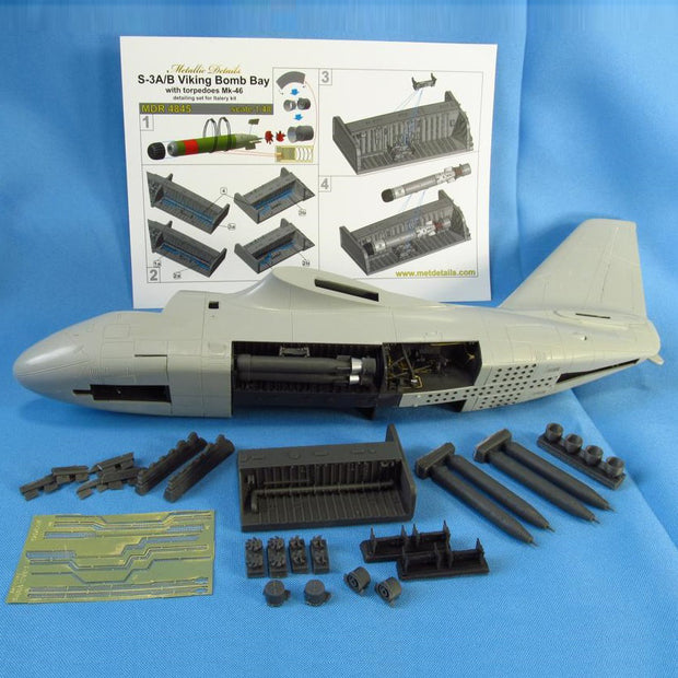 S-3A/B Viking, Bomb bay (for Italeri) Scale 1:48 Metallic Details MDR4845