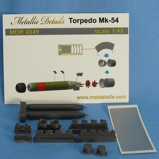 Torpedo Mk-54 Scale 1:48 Metallic Details MDR4849