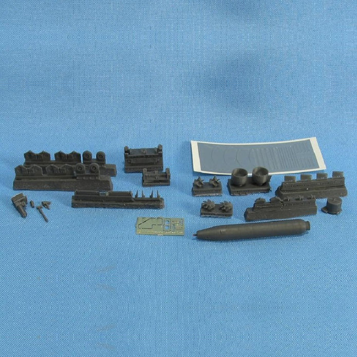 USN loading cart with torpedo Mk-46 Scale 1:48 Metallic Details MDR4851