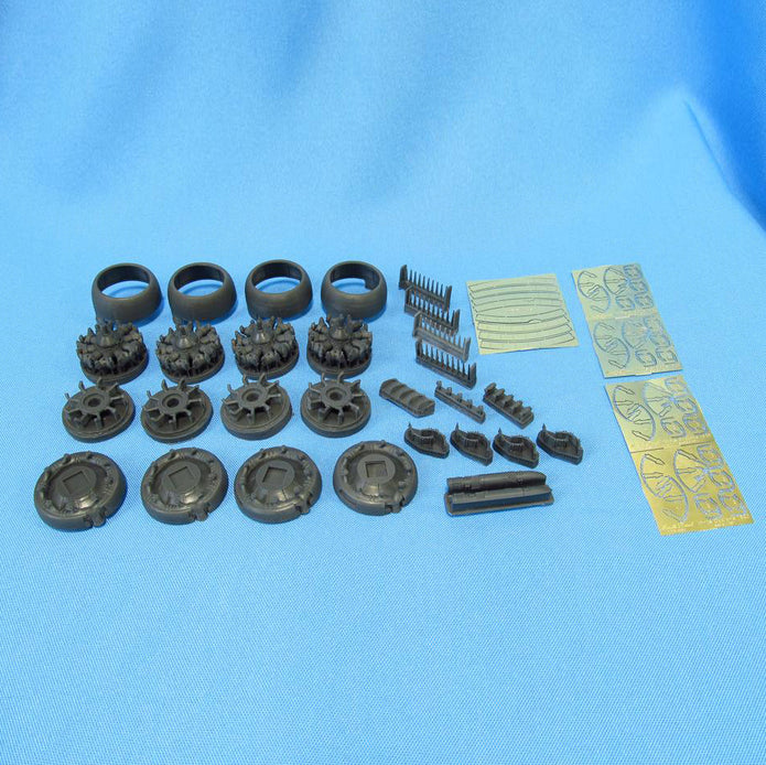 Boeing B-17 Flying Fortress, Engines Detailing set (Resin, Photoetch) Scale 1:48 (Recommended for kit: Revell, Monogram) Metallic Details MDR4854 - For Aircraft Kit Model
