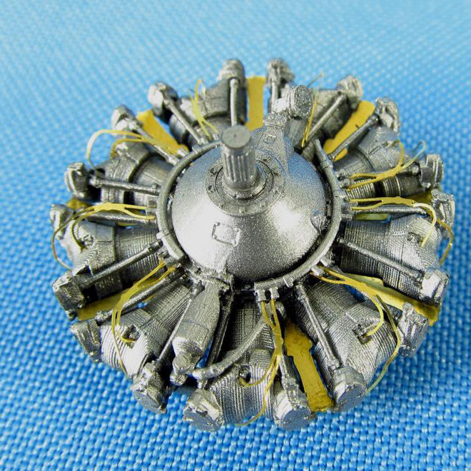 Boeing B-17 Flying Fortress, Engines Detailing set (Resin, Photoetch) Scale 1:48 (Recommended for kit: Revell, Monogram) Metallic Details MDR4854 - For Aircraft Kit Model