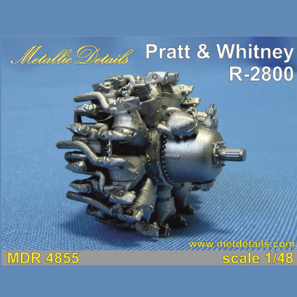 Pratt & Whitney R-2800 Engines Detailing set (Resin) Scale 1:48 Metallic Details MDR4855 - For Model Aircraft Kits