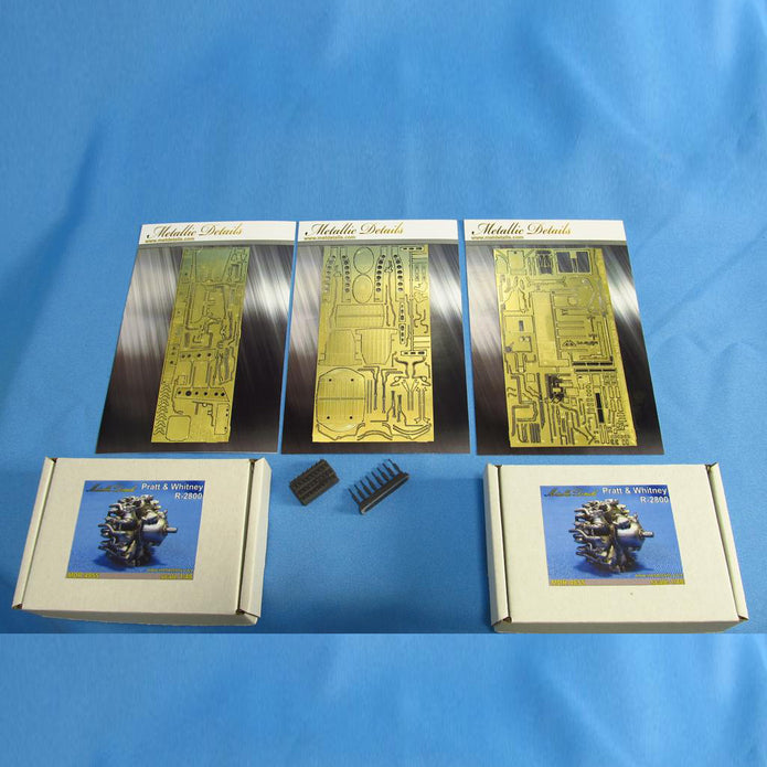 Douglas B-26 Invader, Big Edition - Detailing set Exterior, Interrior and Engines (Resin, Photoetch) Scale 1:48 (Recommended for kit: ICM) Metallic Details MDR4856 - For Aircraft Models Kits