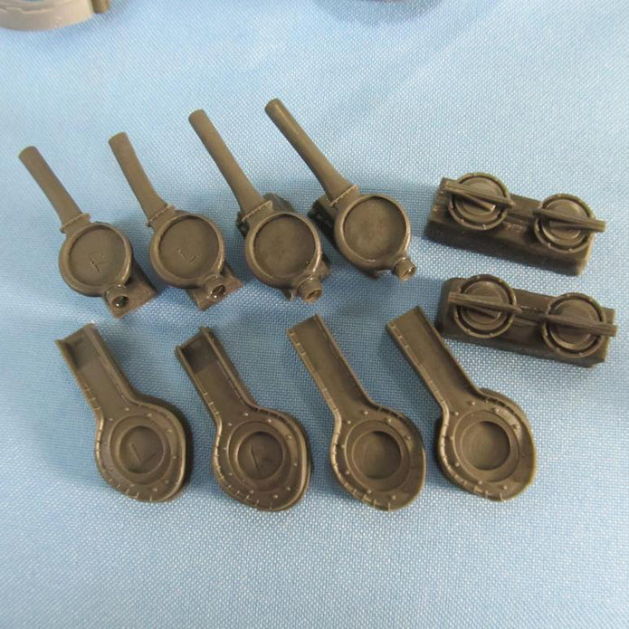 Boeing B-17 Flying Fortress, Detailing Engine Turbochargers (Resin, Photoetch) Scale 1:48 (Recommended for kit: Revell, Monogram) Metallic Details MDR4857 - For Model Kits Aircraft