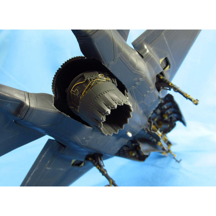 Lockheed-Martin F-35B, Jet Nozzels Detailing set (Resin, Photoetch) Scale 1:48 (Recommended for kit: Kitty Hawk) Metallic Details MDR4858 - For Aircraft Model Kits
