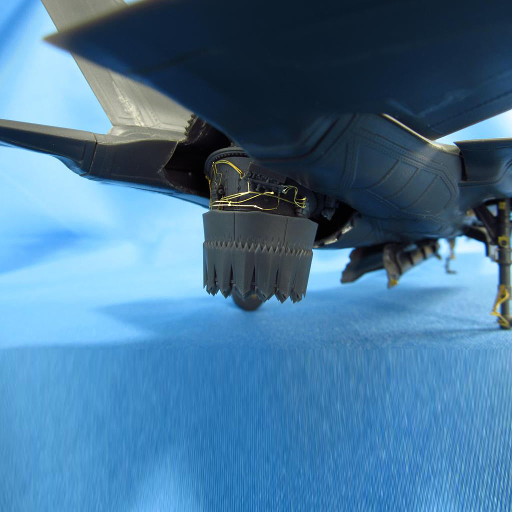 Lockheed-Martin F-35B, Jet Nozzels Detailing set (Resin, Photoetch) Scale 1:48 (Recommended for kit: Kitty Hawk) Metallic Details MDR4858 - For Aircraft Model Kits