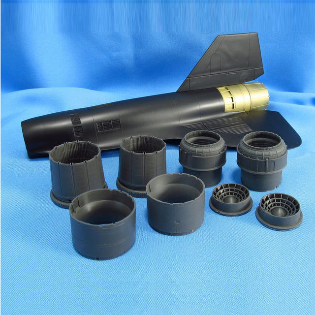 SR-71 Blackbird, Jet Nozzles Detailing set (Resin) Scale 1:48 (Recommended for kit: Testors, Italeri) Metallic Details MDR4859 - For Aircraft Model Kit