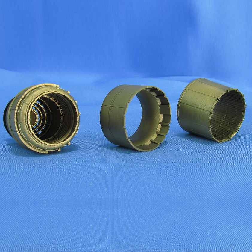 SR-71 Blackbird, Jet Nozzles Detailing set (Resin) Scale 1:48 (Recommended for kit: Testors, Italeri) Metallic Details MDR4859 - For Aircraft Model Kit