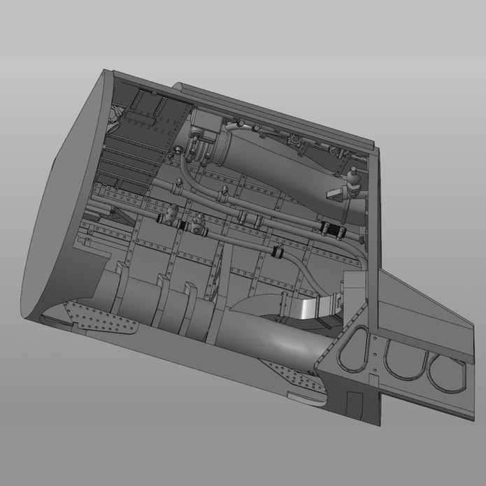 Boeing B-17 Flying Fortress, Wheel Wells (for Revell/Monogram) Scale 1:48 Metallic Details MDR4864