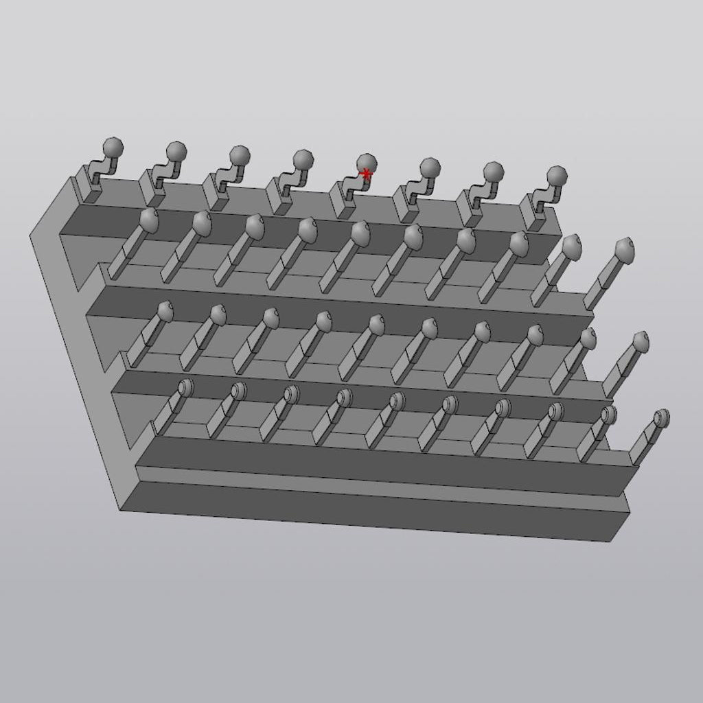 Assorted Cockpit Control handles, Part 1 Scale 1:48 Metallic Details MDR4868