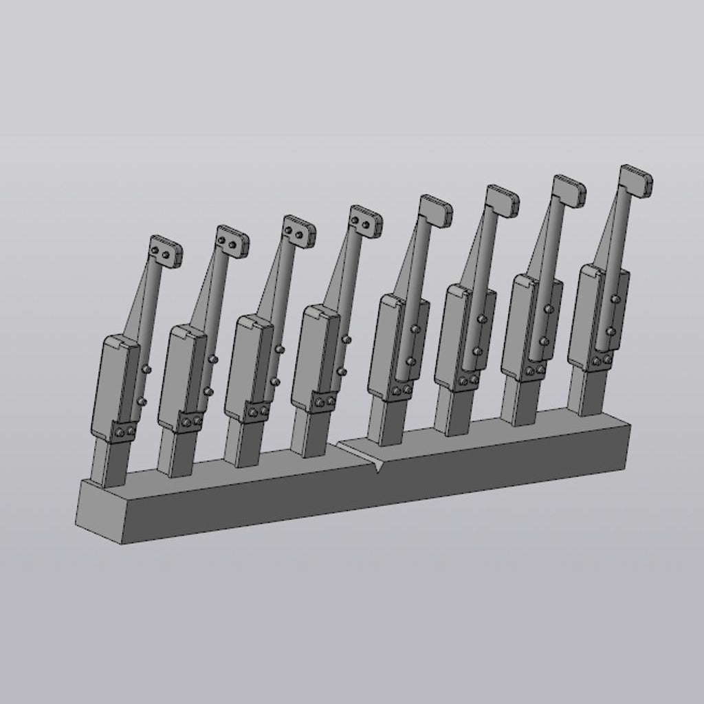 Assorted Cockpit Control handles, Part 1 Scale 1:48 Metallic Details MDR4868