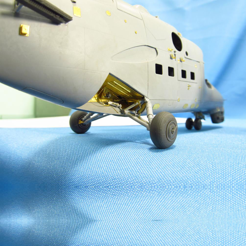 Mil Mi-24, Wheel Bays (for Zvezda) Scale 1:48 Metallic Details MDR4871