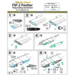 F9F-2 Panther, Wing folding mechanism (for Trumpeter) Scale 1:48 Metallic Details MDR4874