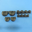Mil Mi-24/Mi-35, Wheels set Scale 1:48 Metallic Details MDR4876