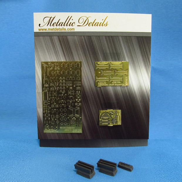 Mil Mi-24, Exterior Detailing set (Resin, Photoetch) Scale 1:48 (Recommended for kit: Zvezda) Metallic Details MDR4878 - For Helicopter Kit Model
