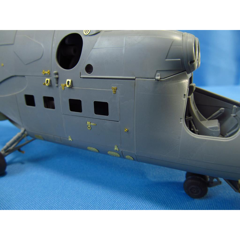 Mil Mi-24, Exterior Detailing set (Resin, Photoetch) Scale 1:48 (Recommended for kit: Zvezda) Metallic Details MDR4878 - For Helicopter Kit Model