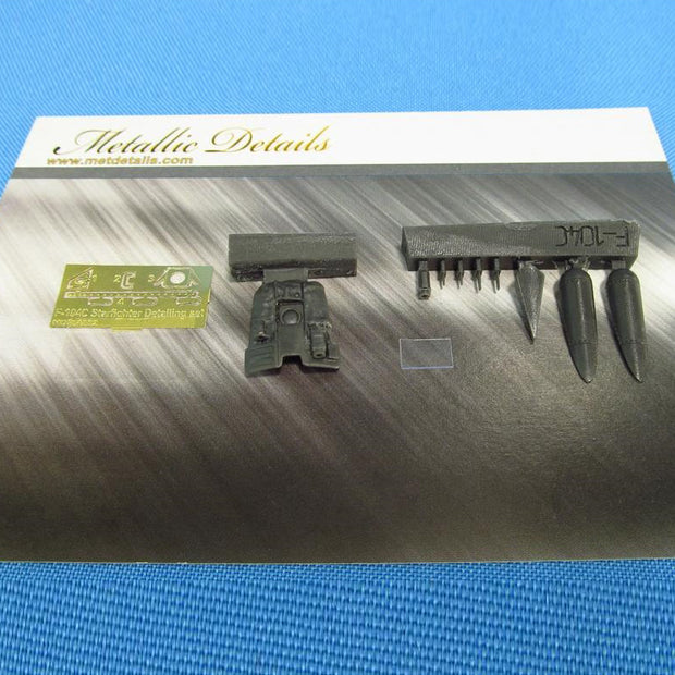 Lockheed F-104 Starfighter, Exterior and Interrior Detailing set (Resin, Photoetch) Scale 1:48 (Recommended for kit: Hasegawa) Metallic Details MDR4882 - For Aircraft Model Kits