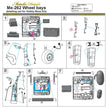 Me 262, Wheel Bays (for HobbyBoss) Scale 1:48 Metallic Details MDR4886