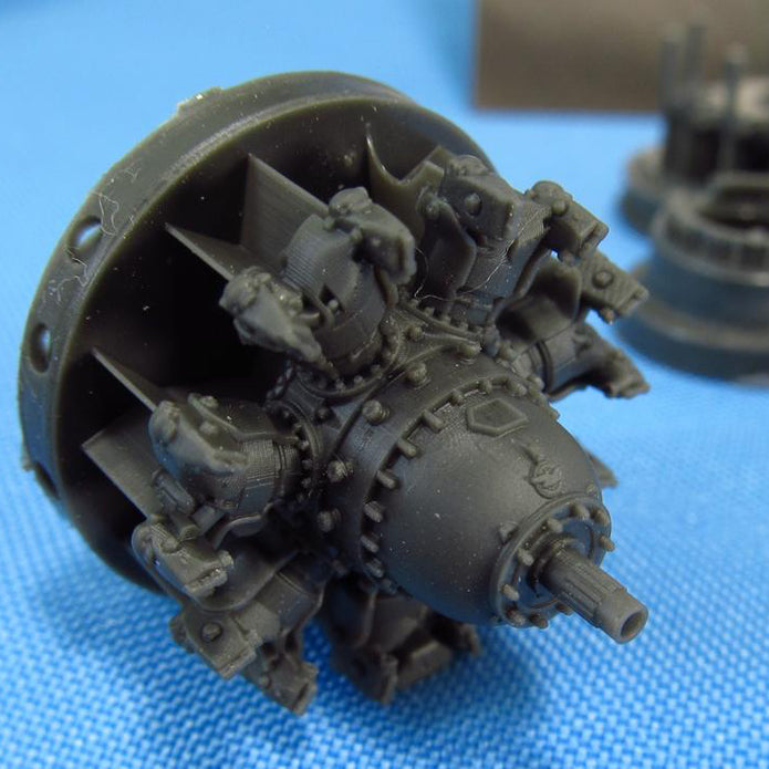 Pratt & Whitney R-1830 Late Engines Detailing set (Resin, Photoetch) Scale 1:48 Metallic Details MDR4887 - For Model Aircraft Kits