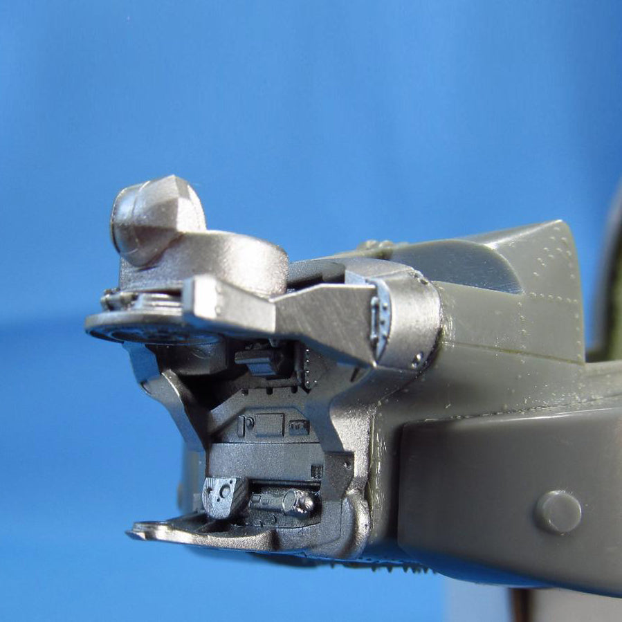 Helicopter AH-64 Apache, TADS/PNV System Exterior Details set (Resin) Scale 1:48 (Recommended for kit: Hasegawa) Metallic Details MDR4889 - For Model Kits Helicopter