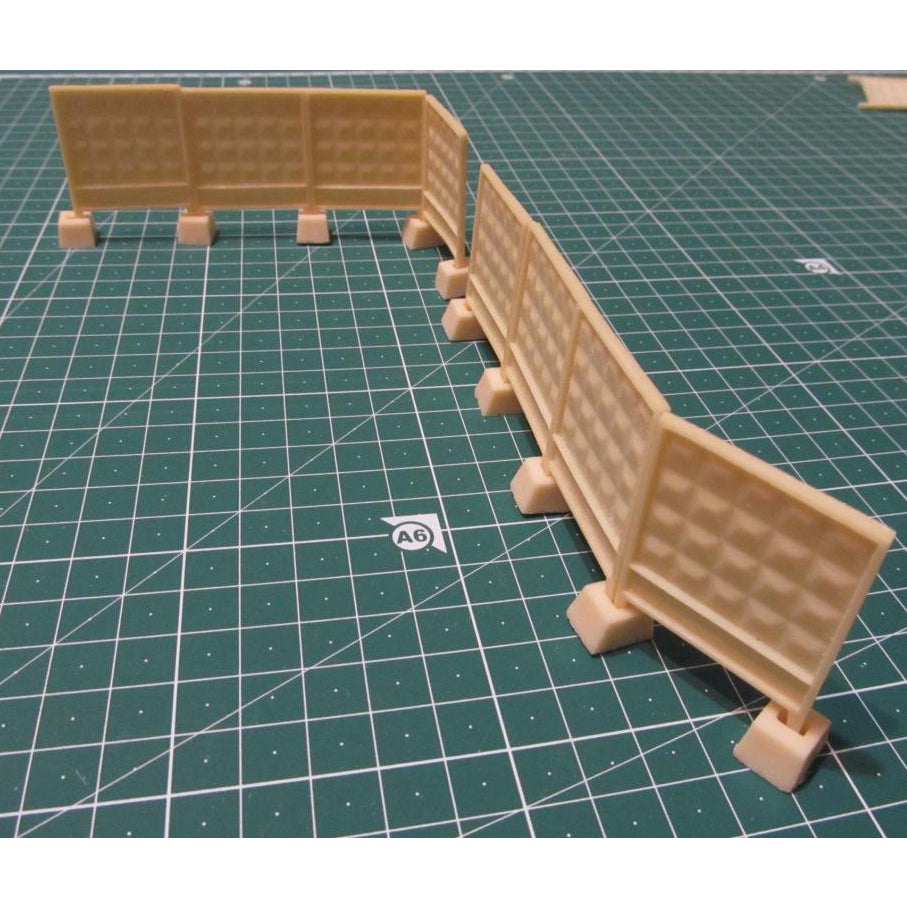 Soviet concrete barrier type PO-2 in scale 1:72, The set contains 8 plates and 9 footing, Scale 1:72 Metallic Details MDR7201