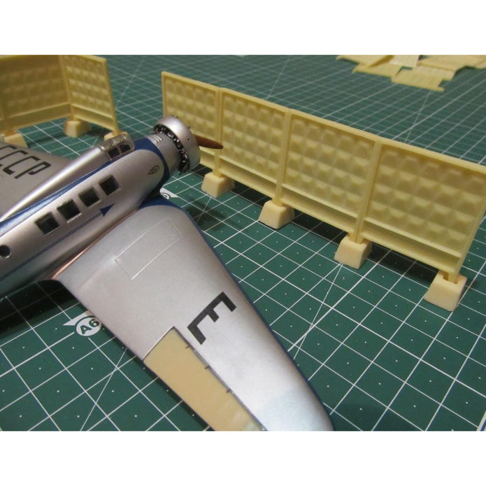Soviet concrete barrier type PO-2 in scale 1:72, The set contains 8 plates and 9 footing, Scale 1:72 Metallic Details MDR7201