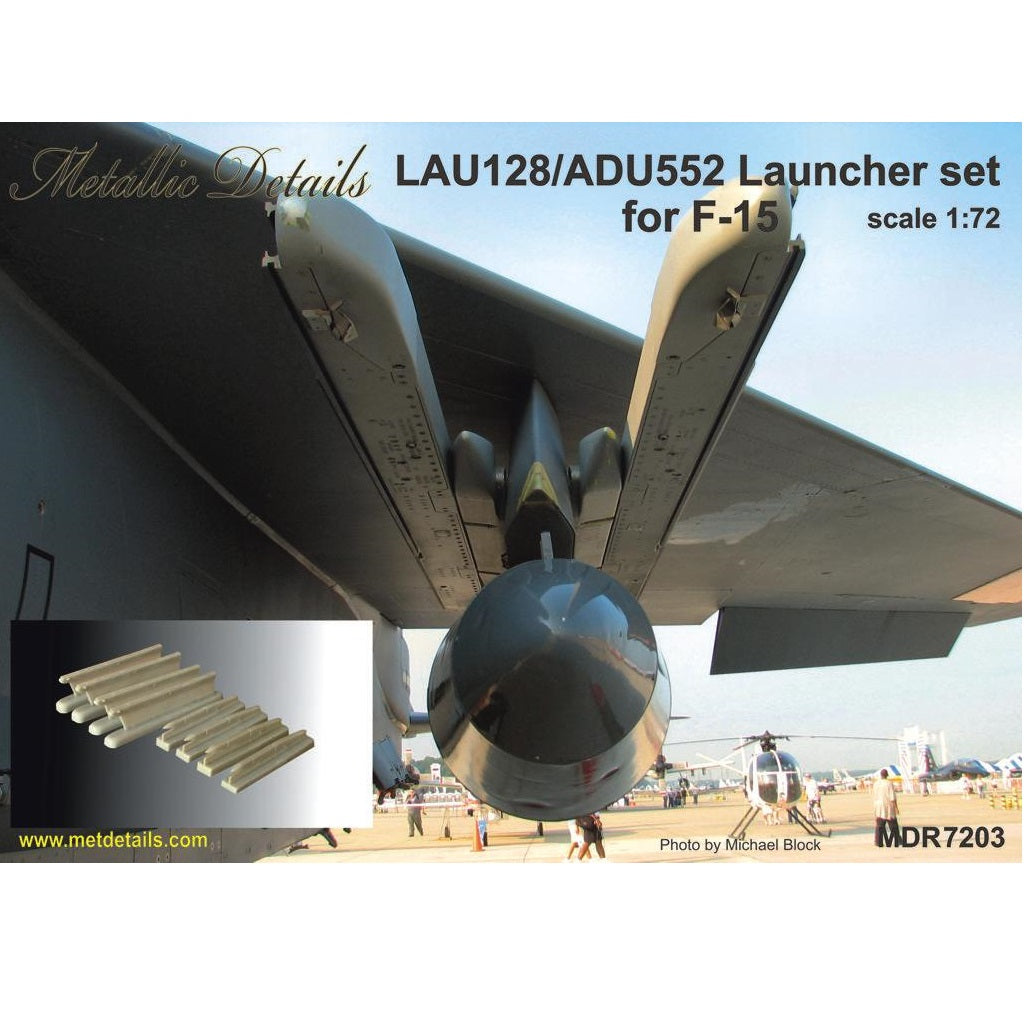 LAU-128/ADU-552 Launcher set for F-15 Scale 1:72 Metallic Details MDR7203