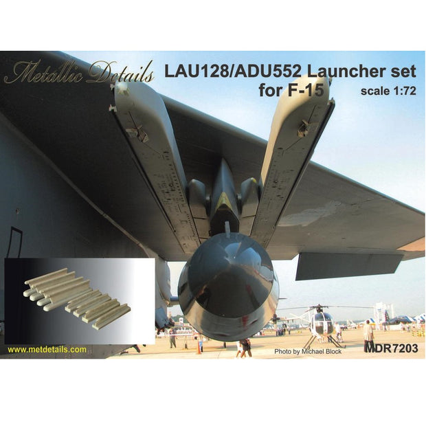 LAU-128/ADU-552 Launcher set for F-15 Scale 1:72 Metallic Details MDR7203