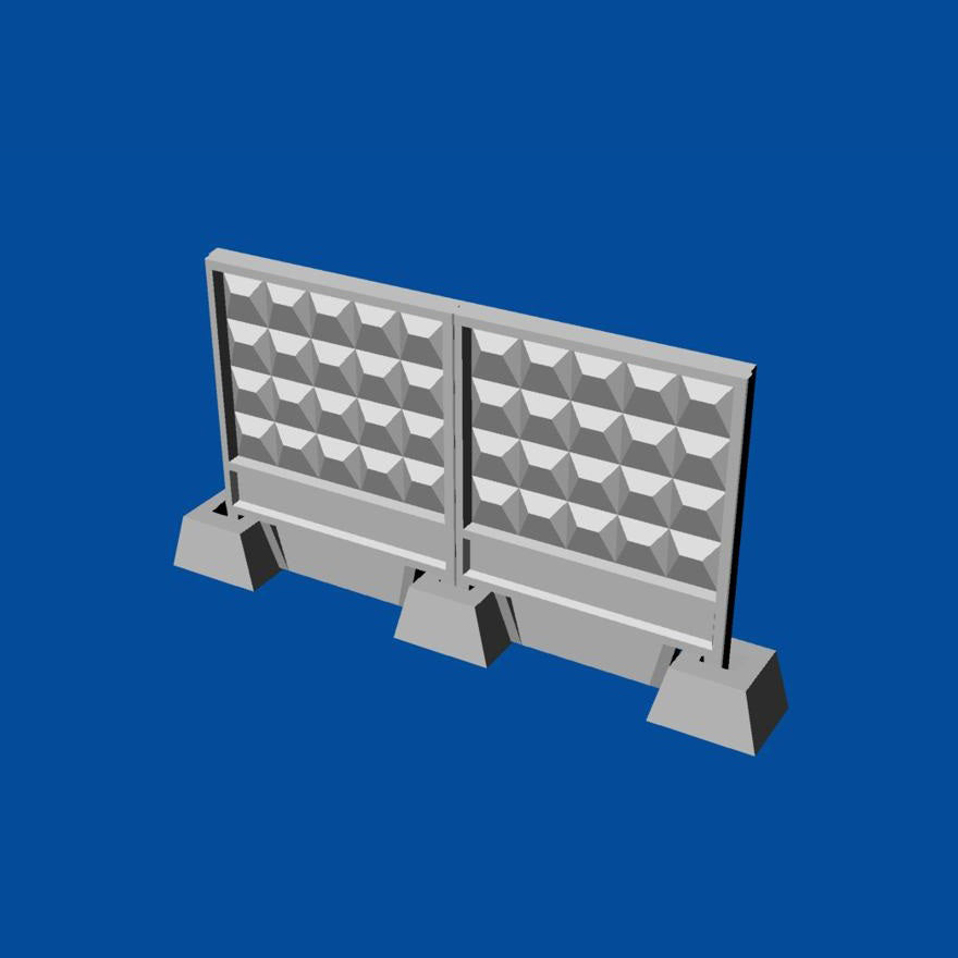Concrete fence PO-2m Scale 1:72 Metallic Details MDR7204