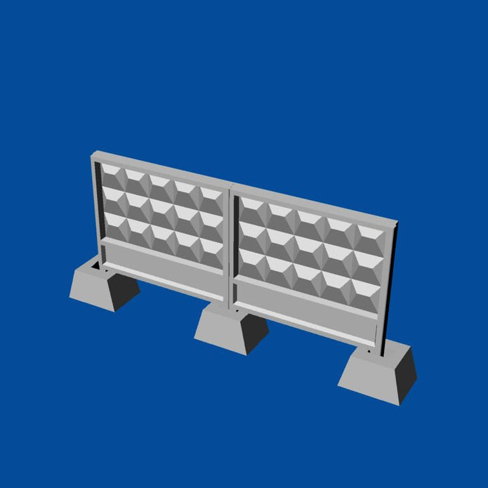 Concrete fence PO-3 Scale 1:72 Metallic Details MDR7205