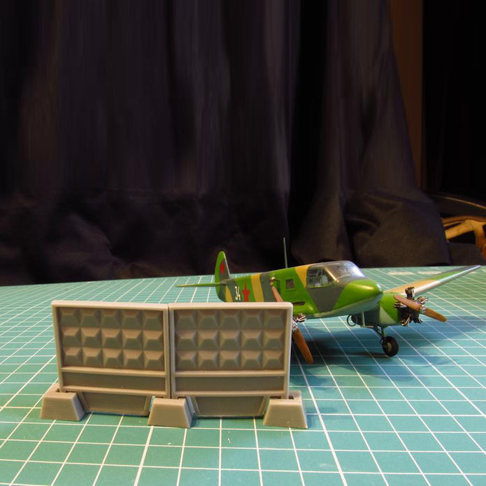 Concrete fence PO-3m Scale 1:72 Metallic Details MDR7206