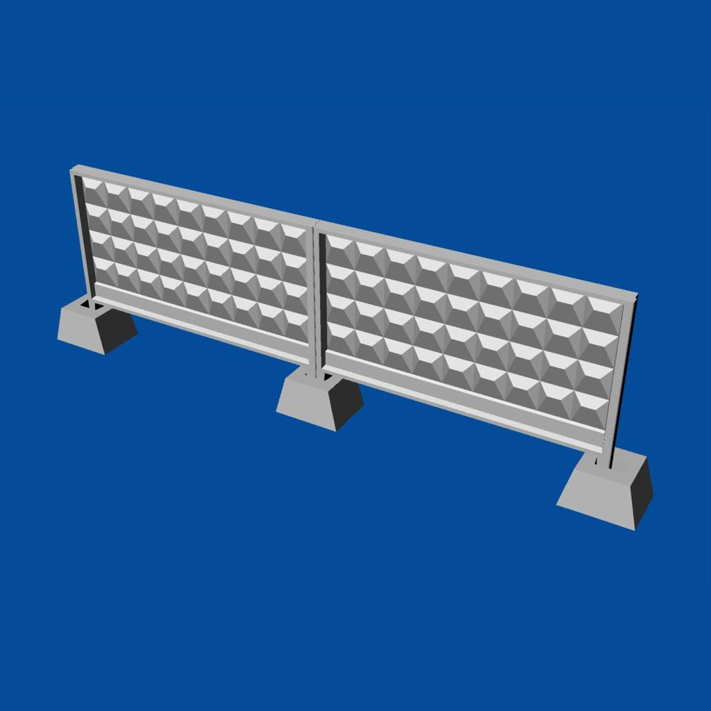 Concrete fence P6V Scale 1:72 Metallic Details MDR7207